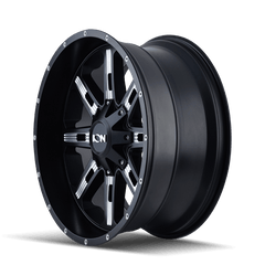 20x9 ION 184 8x180 Offset (0) Center Bore (124.1) Style #184 | 184 - 2978M - Black Patch Performance - ION1842978M