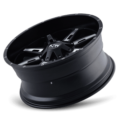 20x9 ION 184 5x5.5 5x150 Offset (18) Center Bore (110) Style #184 | 184 - 2997M18 - Black Patch Performance - ION1842997M18