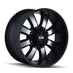20x9 ION 189 8x180 Offset (0) Center Bore (124.1) Style #189 | 189 - 2978B - Black Patch Performance - ION1892978B
