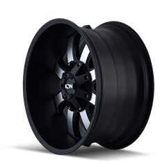 20x9 ION 189 8x180 Offset (0) Center Bore (124.1) Style #189 | 189 - 2978B - Black Patch Performance - ION1892978B