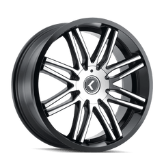 20x8.5 KRAZE CRAY 5x110 5x115 Offset (35) Center Bore (73) Style #KR141 | KR141 - 2811BM35 - Black Patch Performance - KRAZKR1412811BM35