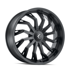22x9.5 KRAZE SCRILLA 6x135 6x5.5 Offset (30) Center Bore (100.3) Style #KR142 | KR142 - 22937B30 - Black Patch Performance - KRAZKR14222937B30