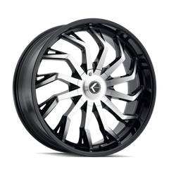 22x9.5 KRAZE SCRILLA 6x135 6x5.5 Offset (30) Center Bore (100.3) Style #KR142 | KR142 - 22937BM30 - Black Patch Performance - KRAZKR14222937BM30