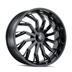 22x9.5 KRAZE SCRILLA 6x135 6x5.5 Offset (30) Center Bore (100.3) Style #KR142 | KR142 - 22937M30 - Black Patch Performance - KRAZKR14222937M30