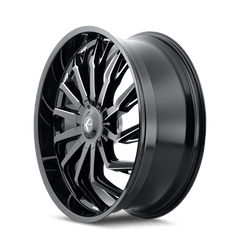 22x9.5 KRAZE SCRILLA 6x135 6x5.5 Offset (30) Center Bore (100.3) Style #KR142 | KR142 - 22937M30 - Black Patch Performance - KRAZKR14222937M30