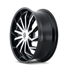 24x9.5 KRAZE SCRILLA 5x5 5x5.5 Offset (18) Center Bore (87) Style KR142 | KR142-24952BM18 - Black Patch Performance - KRAZKR14224952BM18