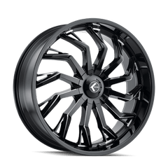 24x9.5 KRAZE SCRILLA 5x5 5x5.5 Offset (18) Center Bore (87) Style KR142 | KR142-24952M18 - Black Patch Performance - KRAZKR14224952M18