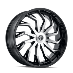 26x10 KRAZE SCRILLA 5x5 5x5.5 Offset (18) Center Bore (87) Style KR142 | KR142-26152BM18 - Black Patch Performance - KRAZKR14226152BM18