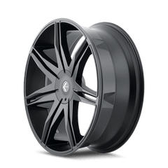 22x9.5 KRAZE EPIC 5x115 5x120 Offset (18) Center Bore (74.1) Style #KR143 | KR143 - 22918B18 - Black Patch Performance - KRAZKR14322918B18