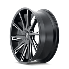 24x9.5 KRAZE SWAGG 6x135 6x5.5 Offset (30) Center Bore (100.3) Style KR144 | KR144-24937M30 - Black Patch Performance - KRAZKR14424937M30