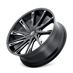 24x9.5 KRAZE SWAGG 6x135 6x5.5 Offset (30) Center Bore (100.3) Style KR144 | KR144-24937M30 - Black Patch Performance - KRAZKR14424937M30