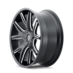 24x9.5 KRAZE SPLTZ 6x135 6x5.5 Offset (30) Center Bore (100.3) Style KR146 | KR146-24937M30 - Black Patch Performance - KRAZKR14624937M30