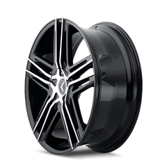 22x8.5 KRAZE HELLA 5x4.5 5x4.75 Offset (40) Center Bore (74.1) Style #KR157 | KR157 - 22804BM40 - Black Patch Performance - KRAZKR15722804BM40