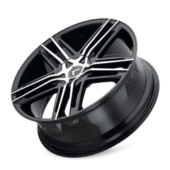 22x8.5 KRAZE HELLA 5x112 5x4.5 Offset (40) Center Bore (73) Style #KR157 | KR157 - 22807BM40 - Black Patch Performance - KRAZKR15722807BM40