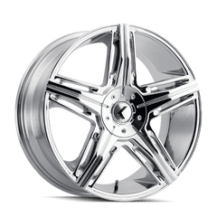 20x8.5 KRAZE HYPE 5x4.5 5x4.75 Offset (40) Center Bore (74.1) Style #KR158 | KR158 - 2804C40 - Black Patch Performance - KRAZKR1582804C40