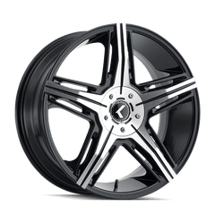 20x8.5 KRAZE HYPE 5x110 5x115 Offset (40) Center Bore (73) Style #KR158 | KR158 - 2811BM40 - Black Patch Performance - KRAZKR1582811BM40