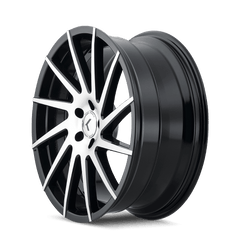 22x8.5 KRAZE SPINNER 5x4.5 Offset (40) Center Bore (74.1) Style #KR181 | KR181 - 22865BM40 - Black Patch Performance - KRAZKR18122865BM40