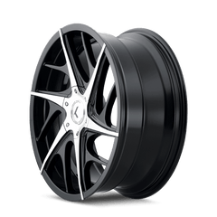 22x8.5 KRAZE ROGUE 5x112 5x4.5 Offset (40) Center Bore (73.1) Style #KR182 | KR182 - 22807BM40 - Black Patch Performance - KRAZKR18222807BM40