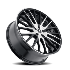 22x8.5 KRAZE DOUBLE DOWN 5x115 5x120 Offset (38) Center Bore (74.1) Style #KR185 | KR185 - 22818BM38 - Black Patch Performance - KRAZKR18522818BM38