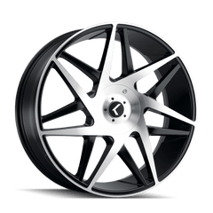 22x8.5 KRAZE PHASE 5x112 5x4.5 Offset (38) Center Bore (72.62) Style #KR192 | KR192 - 22816BM38 - Black Patch Performance - KRAZKR19222816BM38