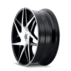 22x8.5 KRAZE PHASE 5x112 5x4.5 Offset (38) Center Bore (72.62) Style #KR192 | KR192 - 22816BM38 - Black Patch Performance - KRAZKR19222816BM38