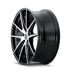 20x8.5 KRAZE TURISMO 5x115 Offset (38) Center Bore (72.62) Style #KR193 | KR193 - 2864BM38 - Black Patch Performance - KRAZKR1932864BM38