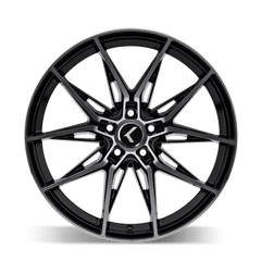 20x9 KRAZE EVOLVE 5x4.5 Offset (35) Center Bore (72.62) Style #KR196 | KR196 - 2965BM35 - Black Patch Performance - KRAZKR1962965BM35