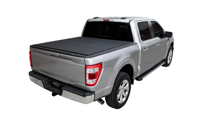 LOMAX FOLDING HARD COVER Tonneau Cover for 04-ON Ford F-150 Except 04 Heritage &amp; 06-08 Lincoln Mark LT 5' 6" Box (Blk Diamond) - Accessories from Black Patch Performance