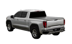 LOMAX FOLDING HARD COVER Tonneau Cover for 19-ON Chevy/GMC 1500 6' 6" Box w/o Bedside Storage Box (Black) - Accessories from Black Patch Performance