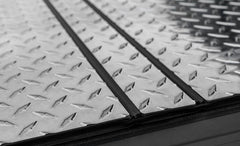 LOMAX FOLDING HARD COVER Tonneau Cover for 19-ON Ram 1500 5' 7" Box w/o Multifunction Tailgate (Diamond) - Accessories from Black Patch Performance