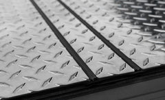 LOMAX FOLDING HARD COVER Tonneau Cover for 19-ON Ram 1500 5' 7" Box w/o Multifunction Tailgate (Diamond) - Accessories from Black Patch Performance