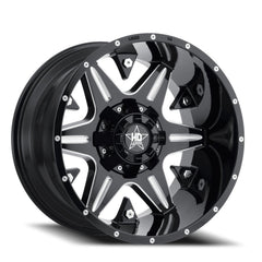 22x14 Luxxx HD LHD3 8x180 Offset ( - 76) Center Bore (124.3) LHD0322148180 - 76K - A1 - Black Patch Performance - LUXXLHD032214818076KA1