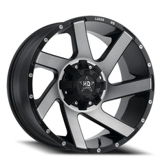 20x10 Luxxx HD LHD11 8x170 Offset ( - 24) Center Bore (125) LHD1120108170 - 24K - B4 - Black Patch Performance - LUXXLHD112010817024KB4