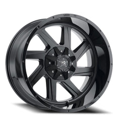 22x12 Luxxx HD LHD14 6x135 6x5.5 Offset ( - 76) Center Bore (106.1) LHD142212613539 - 44G - A5 - Black Patch Performance - LUXXLHD14221261353944GA5