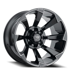 22x12 Luxxx HD LHD16 5x150 5x5.5 Offset ( - 44) Center Bore (110) LHD1622125150139 - 44I - A1 - Black Patch Performance - LUXXLHD162212515013944IA1