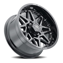 20x10 Luxxx HD LHD17 5x5 Offset ( - 18) Center Bore (78.1) LHD1720105127 - 18D - A1 - 11 - Black Patch Performance - LUXXLHD172010512718DA111