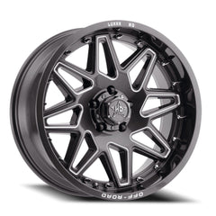 20x10 Luxxx HD LHD17 6x5.5 Offset ( - 18) Center Bore (106.1) LHD1720106139 - 18G - D1 - 11 - Black Patch Performance - LUXXLHD172010613918GD111