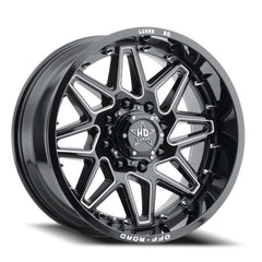 20x9 Luxxx HD LHD17 6x135 Offset ( - 12) Center Bore (87.1) LHD172096135 - 12E - A1 - 11 - Black Patch Performance - LUXXLHD17209613512EA111