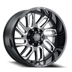 22x12 Luxxx HD LHD18 8x6.5 8x170 Offset ( - 44) Center Bore (125) LHD1822128165170 - 44K - A1 - Black Patch Performance - LUXXLHD182212816517044KA1