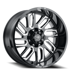 24x12 Luxxx HD LHD18 6x135 6x5.5 Offset (-49) Center Bore (106.1) LHD1824126135139-40G-A1 - Black Patch Performance - LUXXLHD182412613513940GA1