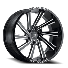 20x10 Luxxx HD LHD22 6x5.5 Offset ( - 18) Center Bore (106.1) LHD2220106139 - 18G - A1 - Black Patch Performance - LUXXLHD222010613918GA1