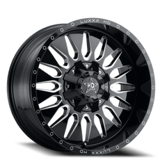 20x10 Luxxx HD LHD24 8x6.5 8x170 Offset ( - 18) Center Bore (125) LHD2420108165170 - 18K - A1 - Black Patch Performance - LUXXLHD242010816517018KA1