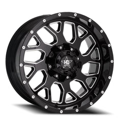 20x10 Luxxx HD LHD8 6x115 6x120 Offset (0) Center Bore (73.1) LHD820106115120 - 0B - A1 - Black Patch Performance - LUXXLHD8201061151200BA1