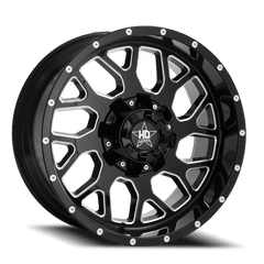 24x14 Luxxx HD LHD8 6x135 6x5.5 Offset (-76) Center Bore (106.1) LHD824146135139-76G-A1 - Black Patch Performance - LUXXLHD82414613513976GA1