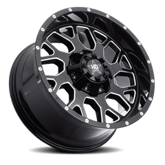 24x14 Luxxx HD LHD8 6x135 6x5.5 Offset (-76) Center Bore (106.1) LHD824146135139-76G-A1 - Black Patch Performance - LUXXLHD82414613513976GA1