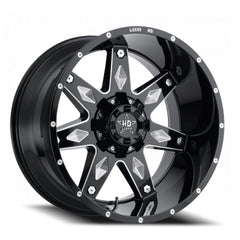20x9 Luxxx HD LHD9 8x170 Offset ( - 12) Center Bore (125) LHD92098170 - 12K - A1 - Black Patch Performance - LUXXLHD9209817012KA1