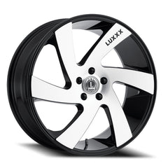 20x8.5 Luxxx Alloys 10 5x120 Offset (38) Center Bore (73.1) LUX1020855120+38B - A2 - Black Patch Performance - LUXXLUX1020855120+38BA2