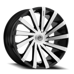 24x9.5 Luxxx Alloys 13 5x5 5x5.5 Offset (15) Center Bore (78.1) LUX1324955127139+15D-A2 - Black Patch Performance - LUXXLUX1324955127139+15DA2