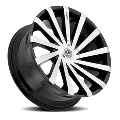 24x9.5 Luxxx Alloys 13 5x5 5x5.5 Offset (15) Center Bore (78.1) LUX1324955127139+15D-A2 - Black Patch Performance - LUXXLUX1324955127139+15DA2