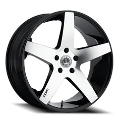 20x8.5 Luxxx Alloys 15 5x120 Offset (30) Center Bore (73.1) LUX1520855120+30B - A2 - Black Patch Performance - LUXXLUX1520855120+30BA2